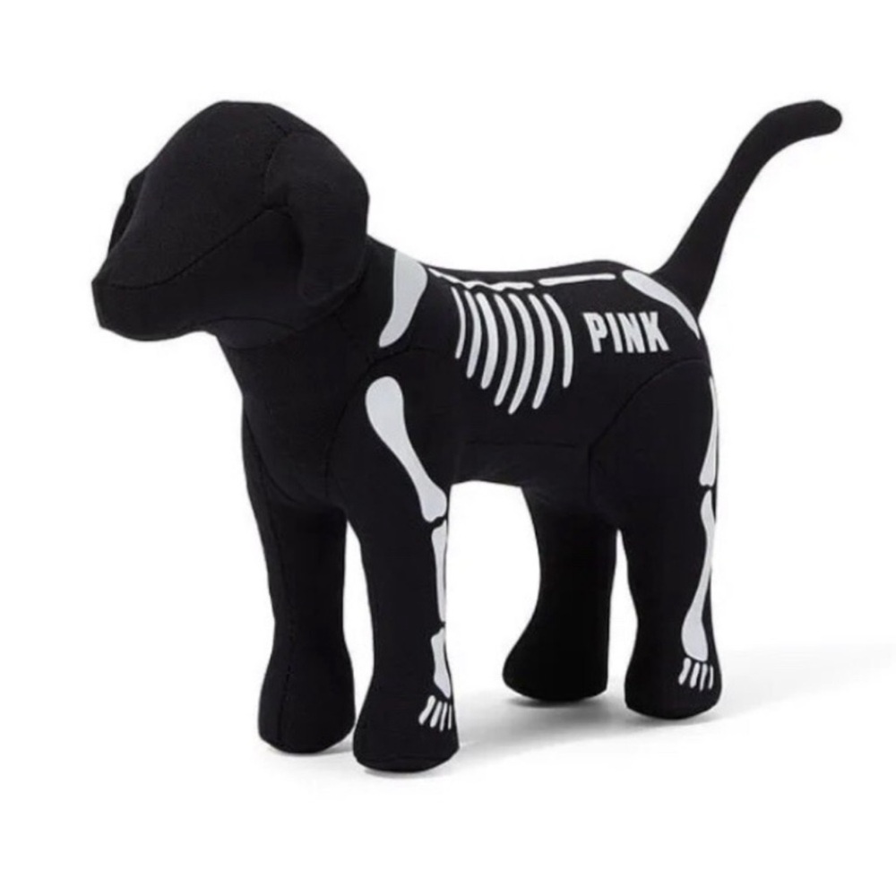 Victoria Secret VS PINK Mini Dog Skeleton Black Puppy limited edition NWOT